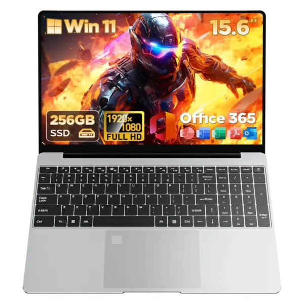 2026 Latest 15.6'' Laptop Computer, 8GB RAM 256GB SSD Laptops, Pentium 6500y Processor (Up to 3.4GHz), 1080P FHD IPS, Backlit Keyboard, Webcam, USB3.0, Mini-HDMI, WiFi5, BT6