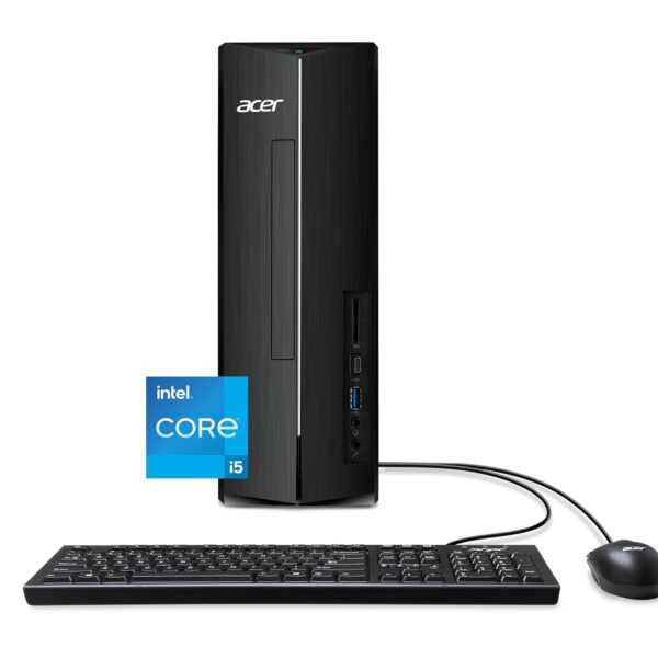 acer Aspire XC-1780-UA91 Desktop | Intel Core i5-13400 10-Core Processor (Up to 4.6GHz) | 8GB 3200MHz DDR4 RAM | 512GB PCIe Gen 4 SSD | SD Card Reader | Intel Wi-Fi 6E AX211 |...