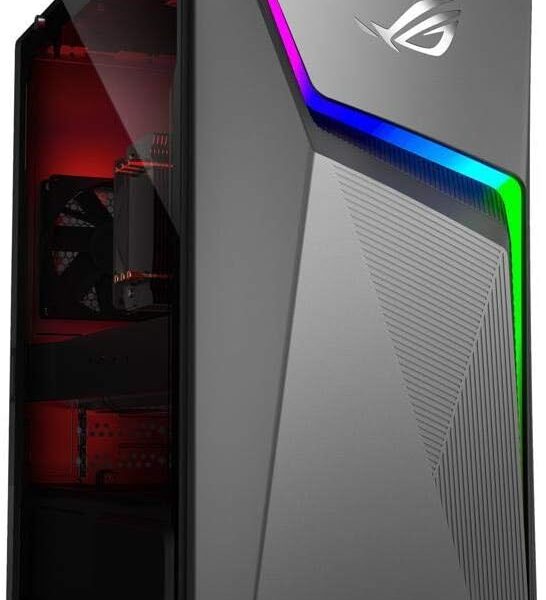 ASUS ROG Strix GL10DH Gaming Desktop PC, AMD Ryzen 5 3400G, GeForce GTX 1650, 8GB DDR4 RAM, 512GB PCIe SSD, Wi-Fi 5, Windows 10 Home, GL10DH-PH552