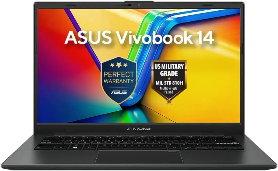 ASUS Vivobook Go 14 Laptop (Black) | AMD Ryzen 5 7520U, AMD Radeon Graphics, 8GB RAM, 512GB SSD, 14"FHD Display, Win11 [E1404FA-EB165W]