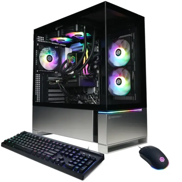 CyberPowerPC Gamer Supreme Gaming PC, Intel Core Ultra 7 265KF 3.9GHz, Radeon RX 9070 XT 16GB, 32GB DDR5, 2TB PCIe 4.0 SSD, WiFi Ready & Windows 11 Home (SLC8900A2)