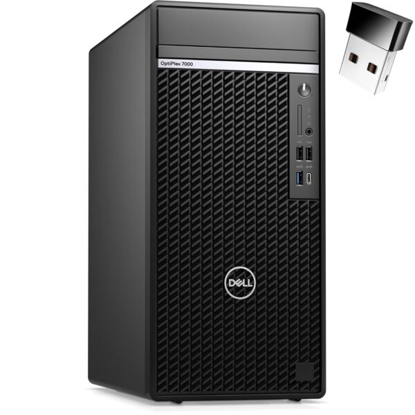 Dell OptiPlex 7020 Business Tower Desktop Computer, 14th GANARATION Intel -Core i7-14700,32GB DDR5 RAM,1TB PCIe SSD + 1TB HDD,Ethernet,USB WiFi Adapter,Keyboard and...