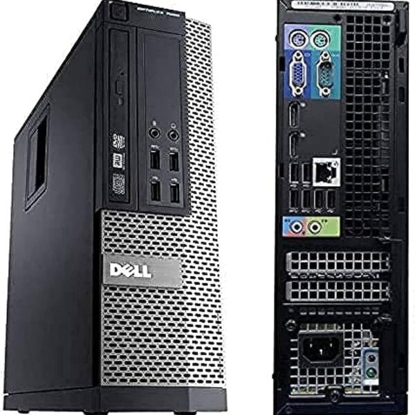DELL (Upgraded) Optiplex 7020 SFF - Small Format Computer | Core i7-4770 - 256GB SSD + 1TB HDD - 16GB RAM | 8 Cores @ 3.4GHz Win 11 Black (Refreshd) With Wifi