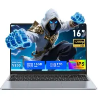 FUNYET Gaming Laptop, 16 inch Laptop Computer 2026 with Windows 11 Pro, 16GB RAM 1TB SSD, Int 13th Gen N150 Processor(up to 3.6GHz), Backlit Keyboard, Bluetooth, Mini HDMI,...