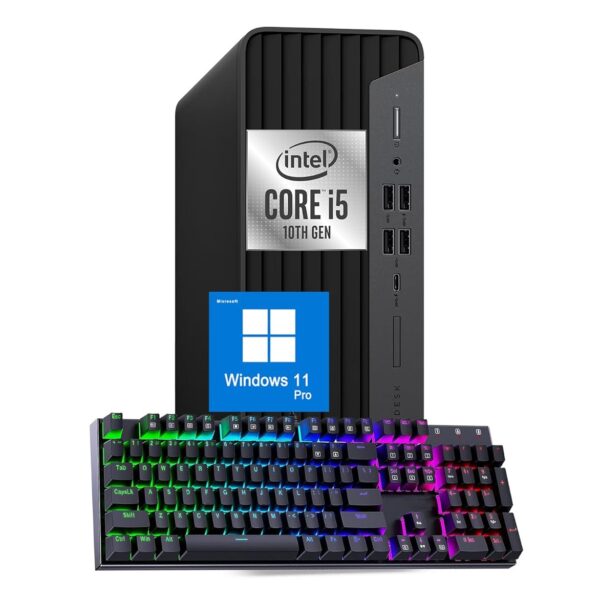 HP ProDesk 600 G6 SFF Desktop, Windows 11 Pro Computer PC, Intel Core i5-10500(up to 4.50 GHz), 16GB RAM, 256GB SSD, 4K Support, Displayport (Refurbished)