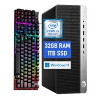 HP ProDesk 600G5 SFF Desktop Computer PC, 600G5 Computer 9th Processor, 32GB RAM 1TB Solid State Drive, USB WiFi, Bluetooth, Windows 11 (Renewed)