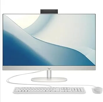 HP (Upgraded) All-in-One 24-inch Desktop, 13th Generation Intel Core i5-1335U processor| 8GB DDR4 RAM| 512GB NVMe SSD| 23.8â€ FHD Display | Windows 11 (Shell White)