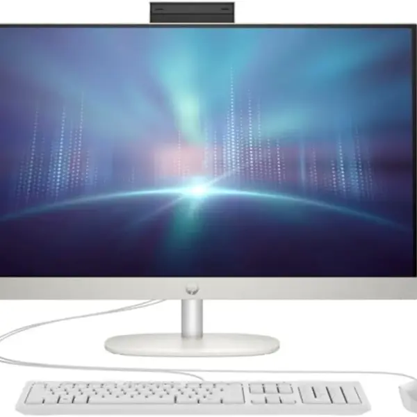 HP (Upgraded) All-in-One 27-inch Desktop, 13th Generation Intel Core i7-1355U processor|16GB DDR4 RAM|1TB M.2 SSD|Intel Iris Xᵉ Graphics| Windows 11 Pro - Shell white