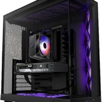INFINIARC 5060 AMD Gaming PC – Ryzen 5 7600, RTX 5060 8GB GPU, 16GB DDR5 RAM, 1TB NVMe SSD, B650 Motherboard, H6 Flow Case, Digital ARGB Cooler, 650W PSU