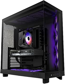 INFINIARC 5060 AMD Gaming PC – Ryzen 5 7600, RTX 5060 8GB GPU, 16GB DDR5 RAM, 1TB NVMe SSD, B650 Motherboard, H6 Flow Case, Digital ARGB Cooler, 650W PSU