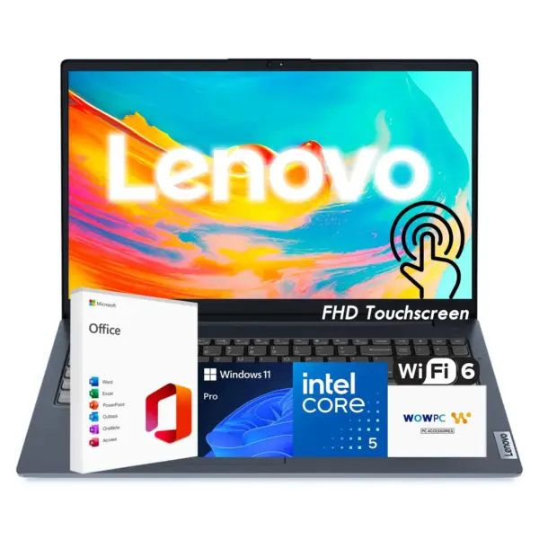 Lenovo IdeaPad Business Laptop, 15.6" FHD Touchscreen Display, Intel 13th 10-Core i5 CPU (Up to 4.6 GHz), 16GB RAM, 1TB SSD, Copilot AI Ready, Wi-Fi 6, Windows 11 Pro with...