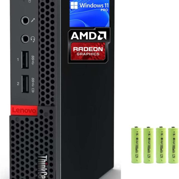 Lenovo ThinkCentre M625q Mini Form Business Desktop Computer PC, AMD Dual-Core A4-9120C, 8GB RAM 128GB PCIE SSD, AMD Radeon R4, RJ-45, Display Ports, USB Ports, Windows 11 Pro,...