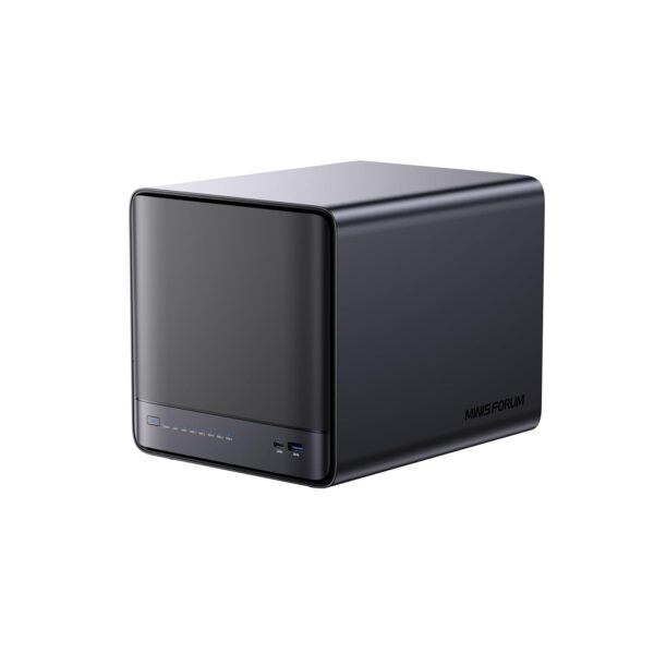 MINISFORUM 5 Bay NAS N5 Pro P370 Network Attached Storage with AMD Ryzen AI 9 HX PRO 370 (12C/24T,up to 5.1GHz),Cloud Storage,96GB DDR5 ECC Supported, 1*10Gbe,1*5Gbe, 3*M.2 NVMe...