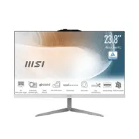 MSI Modern AM242 All-in-One Desktop, 23.8" FHD IPS Display, Intel Core 7-150U, 8GB DDR5, 512GB NVMe SSD, WiFi 6E, DOS - White