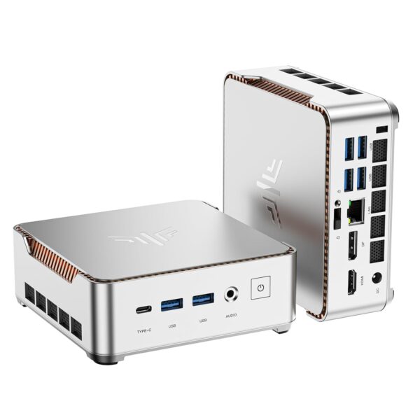 NiPoGi Pinova P2 Mini PC Windows 11 Pro AMD Ryzen 3300U (Beats N150/N100, up to 3.5GHz) Mini PC 16GB RAM+512GB SSD Mini Computer 4K Triple Display/HDMI2.0+DP+USB-C/WiFi/BT for...