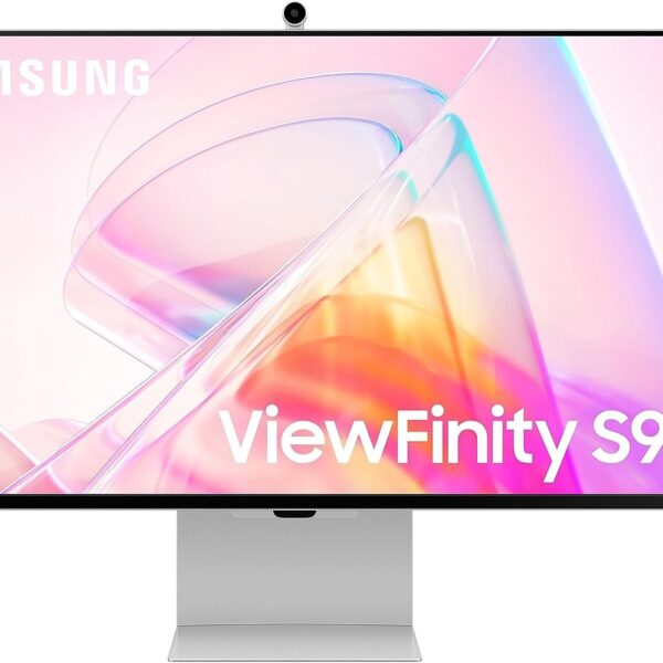 Samsung 27-Inch ViewFinity S9 IPS 5K Monitor With Thunderbolt 4, Mini-DisplayPort, Matte Display, 4K Slimfit Camera, Slim Metal Design, AirPlay, Smart TV Apps, Gaming Hub,for...