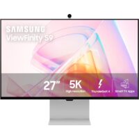 SAMSUNG 27" ViewFinity S9 Series 5K Computer Monitor, Thunderbolt 4, DisplayPort, Matte Display, 4K Slimfit-Camera, Slim Metal Design, AirPlay, Smart-TV Apps, Gaming Hub,...