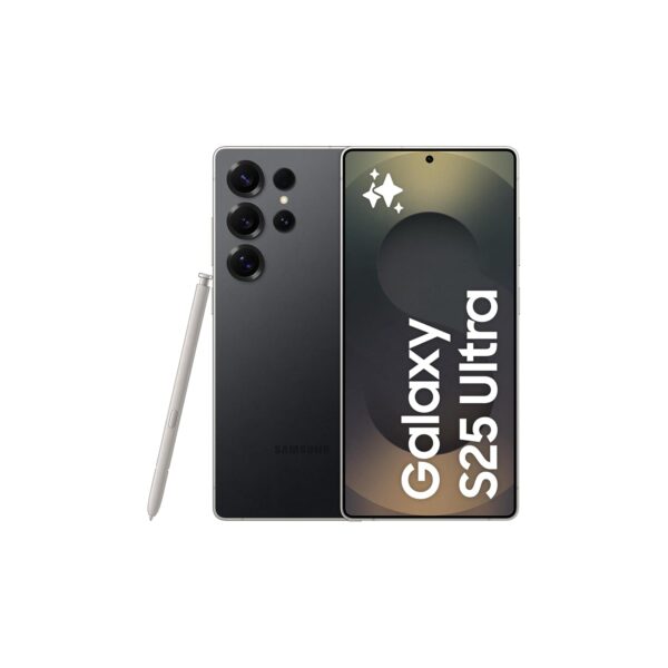 Samsung Galaxy S25 Ultra AI Phone, 256GB Storage, 12GB RAM, Titanium Black, Android Smartphone, 200MP Camera, S Pen, Long Battery Life (UAE Type Approved)