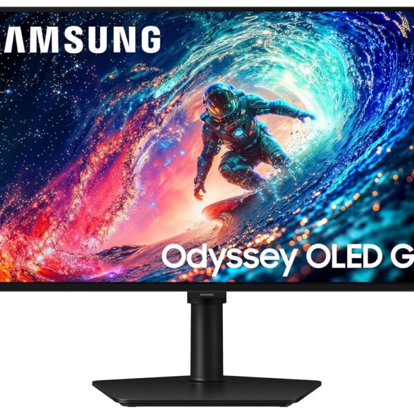 Samsung Odyssey 27" Gaming Monitor G6 G61SH OLED QHD 240Hz Refresh Rate, 0.03Ms Response Time, Height Adjustable and Pivot, Safeguard+, FreeSync Premium Pro,...