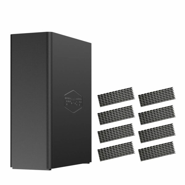 TERRAMASTER F8 SSD NAS Storage - 8Bay All SSD NAS Server N95 QuadCore CPU, 8GB DDR5 RAM, 10GbE Port, Palm-Sized Powerful Network Attached Storage (Diskless)