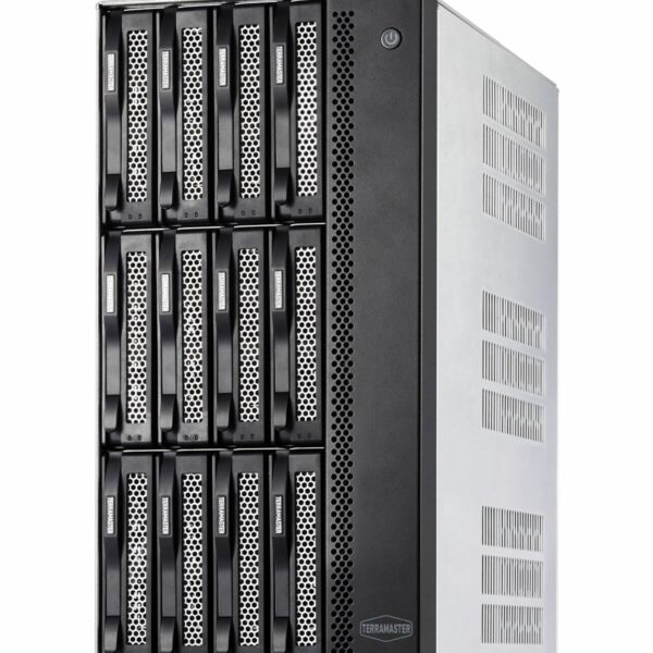TERRAMASTER T12-500 Pro NAS Storage - 12Bay Core i7 1255U 10-Cores 12-Threads CPU, 16GB DDR5 RAM, Dual 10GbE Ports, Network Attached Storage Peak Performance for Business...